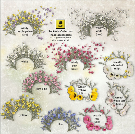 *LODE* Head Accessories - Rockfoils Windy [pink] RARE