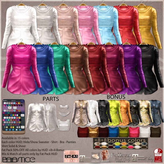 Baiastice_Sophie Shirt & Sweater-All Colors +8+8 Bonus