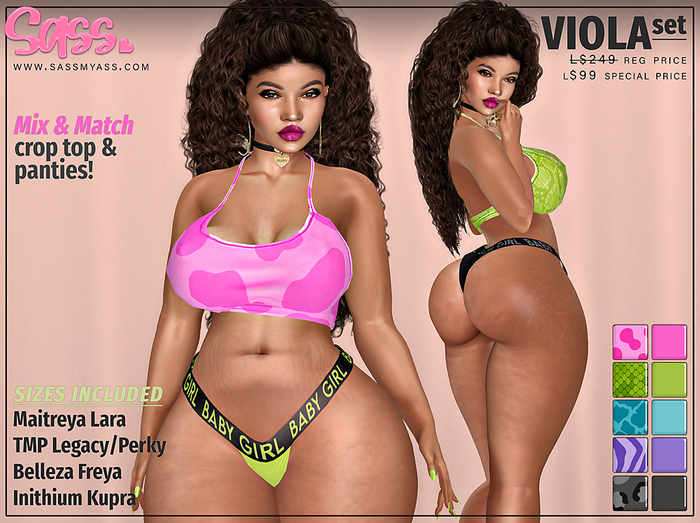 SASS [VIOLA SET] SPECIAL PRICE! ❤ LEGACY/PERKY ❤ MAITREYA ❤ FREYA ❤ KUPRA