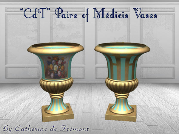 "CdT" Vases Medicis Porcelain (5)