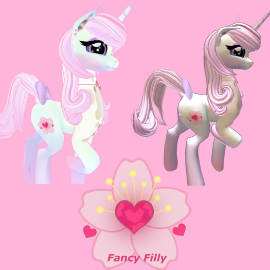 Fancy Filly - Rainbow pony
