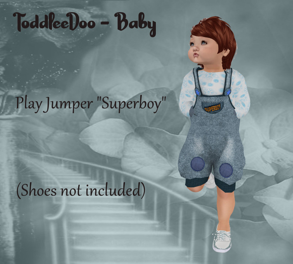 *LP* TODDLEEDOO Overall SUPERBOY Baby