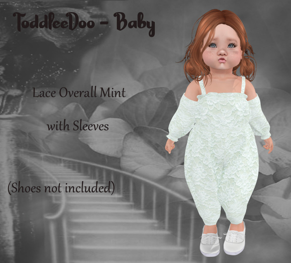 *LP* TODDLEEDOO Overall "Lacey" Mint