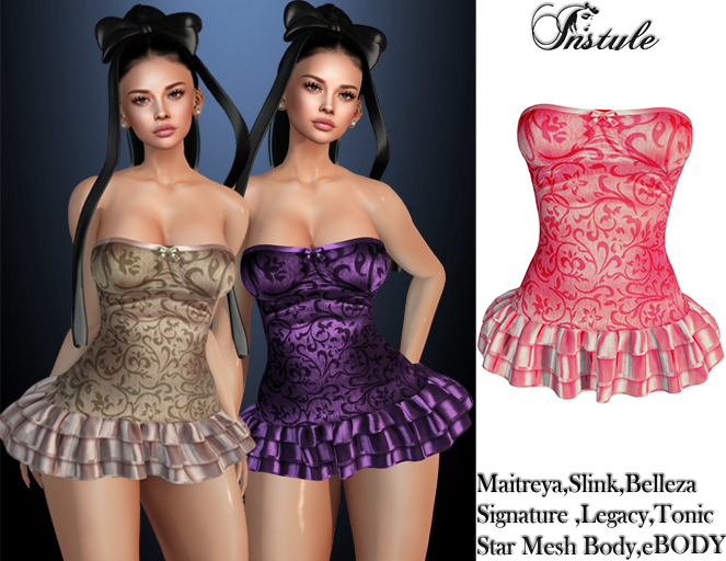 InStyle-Kikki Dress -Rose-MAITREYA,Signature,Legacy BELLEZA,SLINK,TONIC,eBODY
