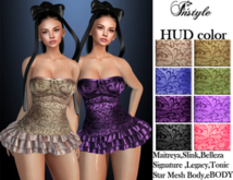 InStyle-Kikki Dress -HUD color- MAITREYA,Signature,Legacy BELLEZA,SLINK,TONIC,eBODY