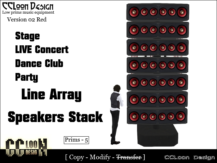 CCL Design - Line Array Stage Speakers CCL02 RED