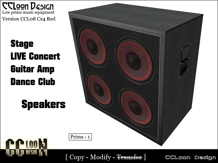 CCL Design - Stage Speakers CCL09 Cx4 RED