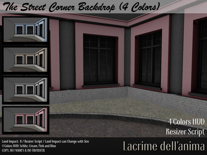 The Street Corner Backdrop (4 Colors)