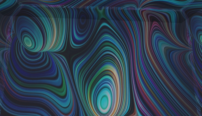 Bluish Rainbow Swirls Projector 2.0