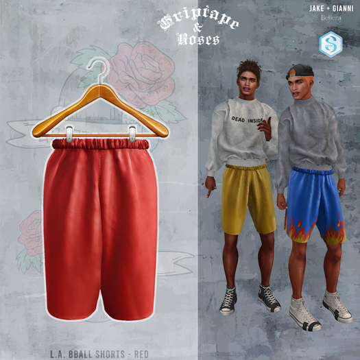 G+R - L.A. Shorts - Red