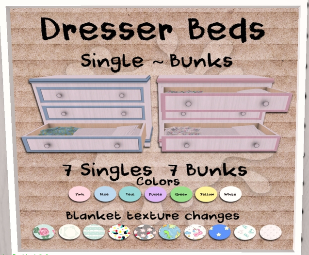 {HP} DresserBed - Yellow Single