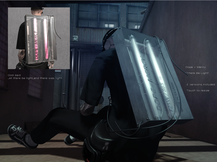 [Dope + Mercy] "There Be Light" backpack_Pink