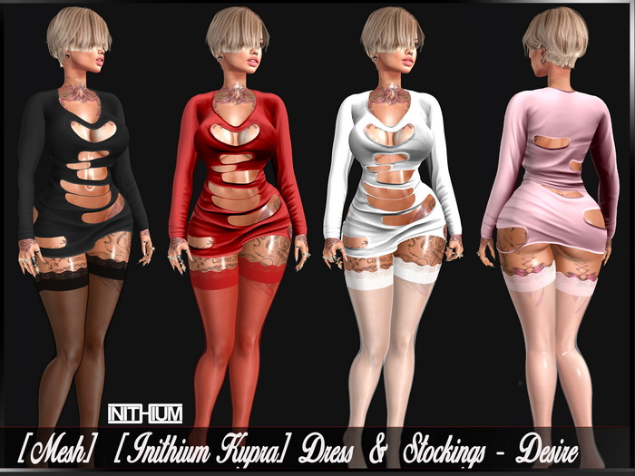 [Mesh]  [Inithium Kupra] Dress & Stockings - Desire