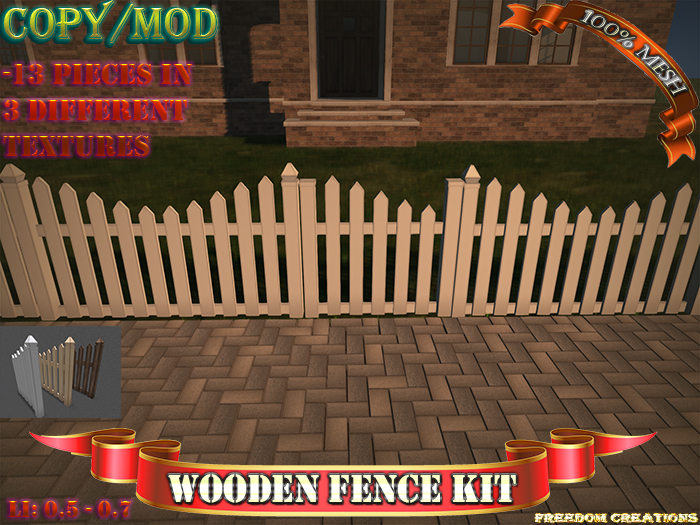 Wooden fence kit-Freedom creations
