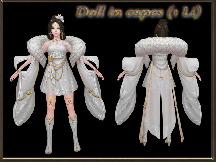 SCULPTURE - Doll in capes (1 Li) Full Perm