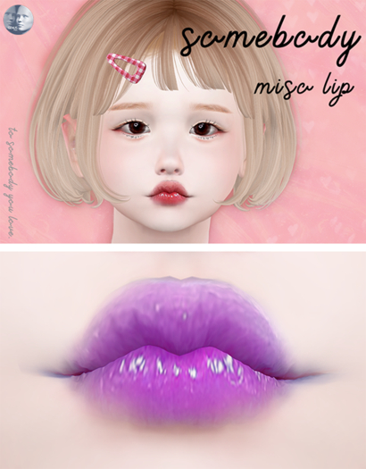 somebody . miso lip _ purple (GENUS)