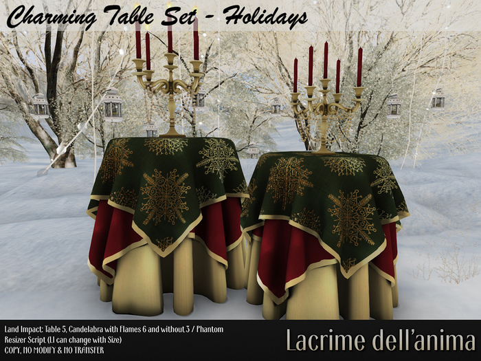 Charming Table Set - Holidays