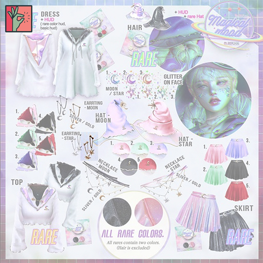 `M.BIRDIE / Magical mood. Earring-Star gold