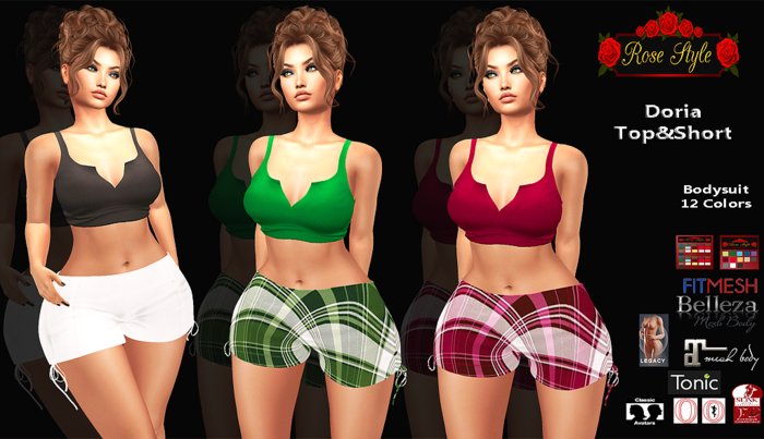 ROSE STYLE Doria Top&Shorts