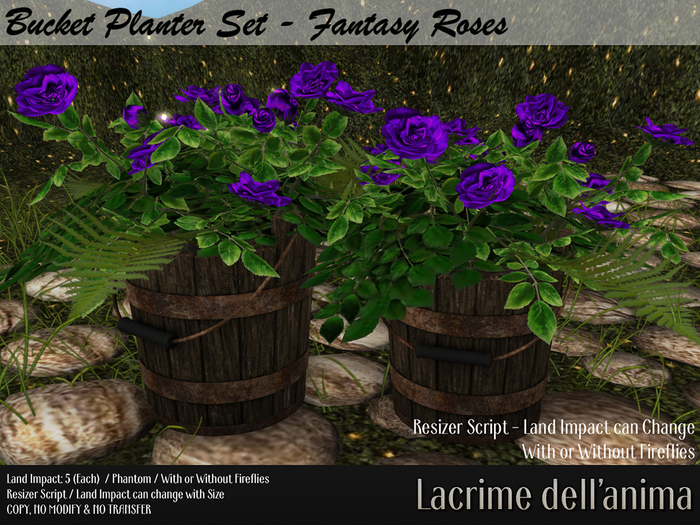Bucket Planter - Fantasy Roses