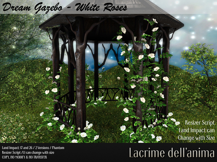 Dream Gazebo - White Roses