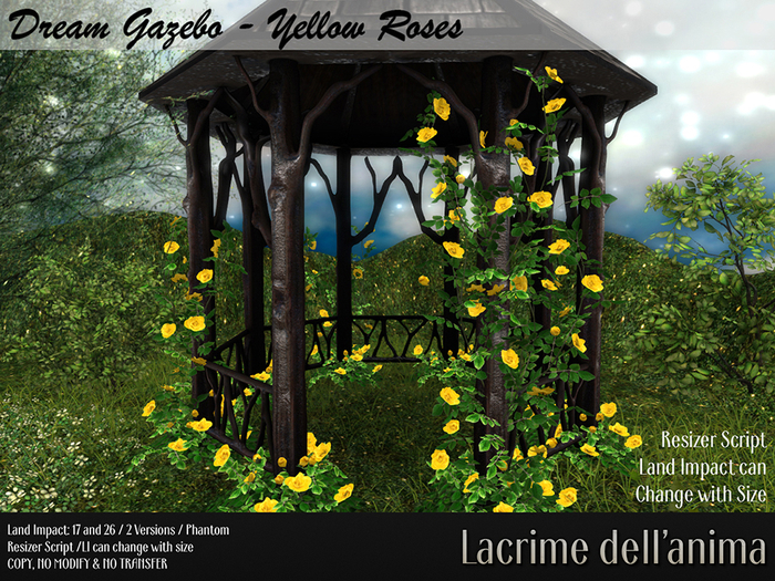 (BOX) Dream Gazebo - Yellow Roses