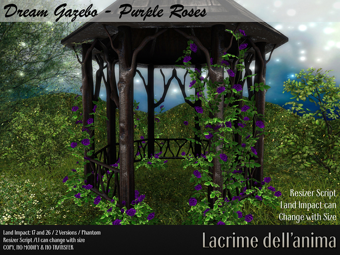 Dream Gazebo - Purple Roses