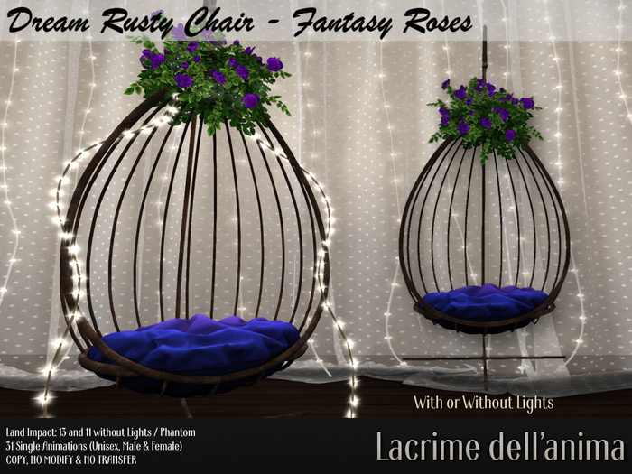 (BOX) Dream Rusty Chair - Fantasy Roses