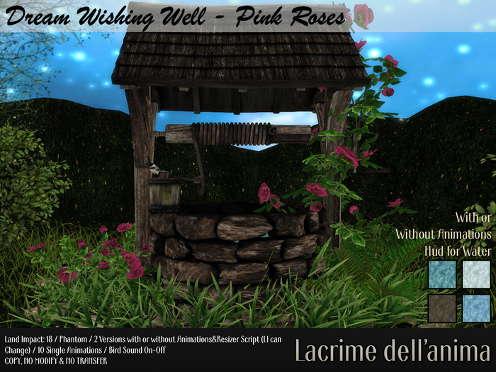 Dream Wishing Well - Pink Roses