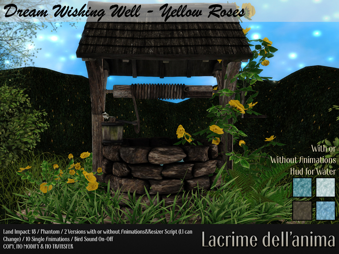 Dream Wishing Well - Yellow Roses