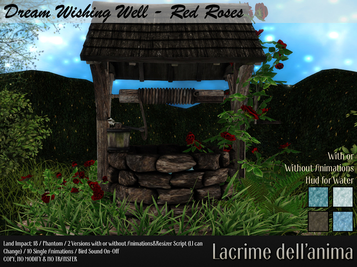 Dream Wishing Well - Red Roses