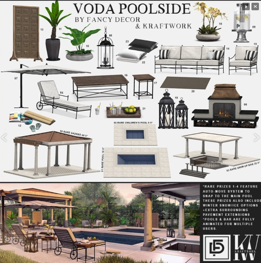 2. Fancy Decor + KraftWork Voda Children Pool RARE