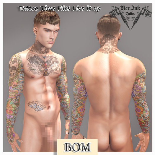 [Ner .Ink] Tattoo Time Flies, Live it up*