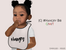 {C} Baby Bib - #Hangry (boxed)