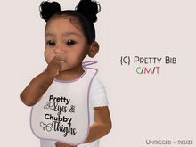 {C} Baby Bib - Pretty (boxed)