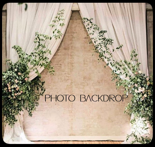 [AE] Photo Backdrop - Ivy & Curtains