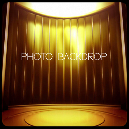 [AE] Photo Backdrop - Gold Swag 11