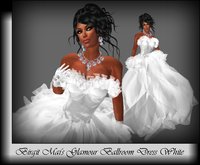 Birgit Mai's Glamour Ballroom Dress White (BOXED)