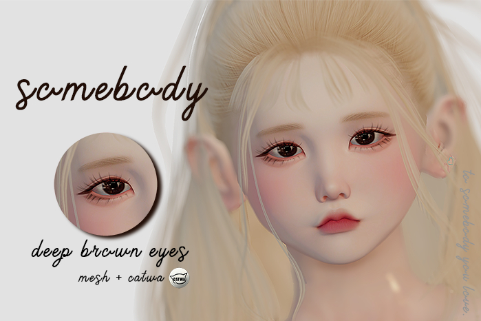 somebody . deep brown eyes 