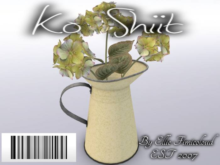 [KO SHIIT] Farmhouse Hydrangea Pitcher Yellow