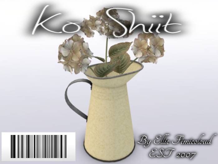 [KO SHIIT] Farmhouse Hydrangea Pitcher Cream