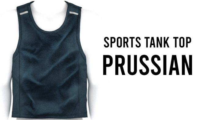 Millo Copperfield - Sports TankTop Prussian, Copy