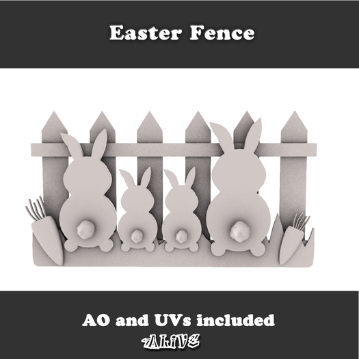 Alive FULLPERM Easter Fence