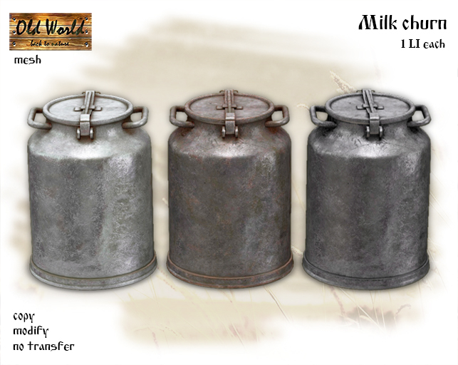 Milk churn - Old World - Medieval / Rustic
