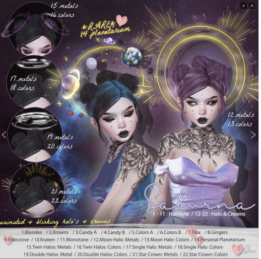 15.Doe . Saturna . Twin Halos : Metals