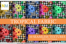 Tropical Fabric Patterns Kit 10 Seamless Textures NM