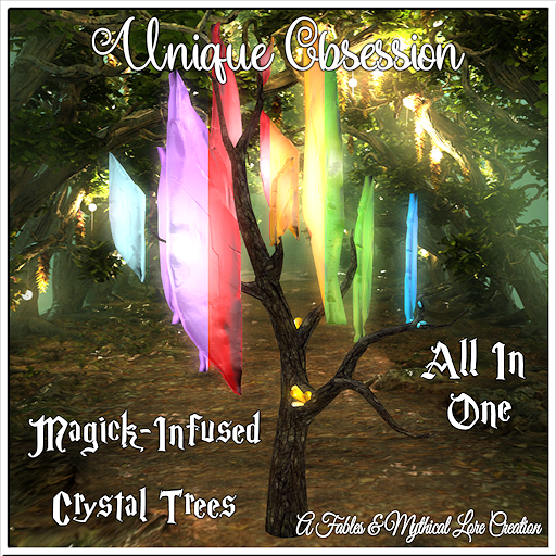 Second Life Marketplace - [UO]-Magick Infused Crystal Tree-ALL IN ONE