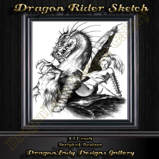 Dragon Rider Sketch