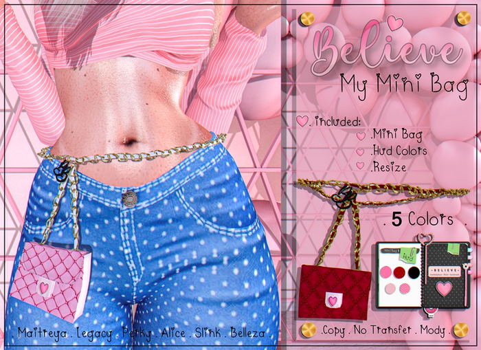 :: Believe :: My  Mini Bag ::..