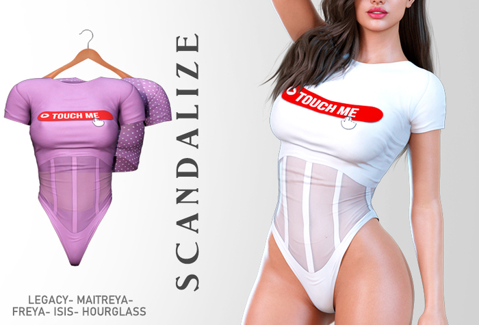 SCANDALIZE. Shaysel TOP/BODY. LilaPale